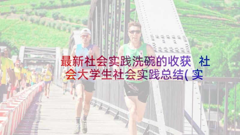 最新社会实践洗碗的收获 社会大学生社会实践总结(实用10篇)