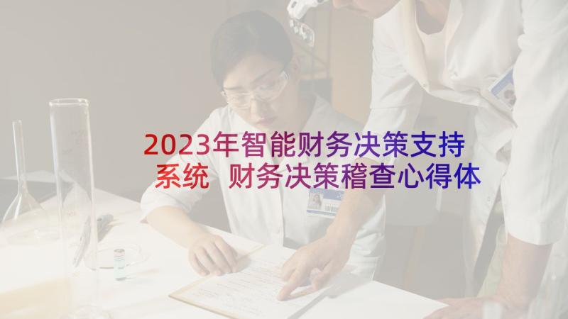 2023年智能财务决策支持系统 财务决策稽查心得体会(通用5篇)