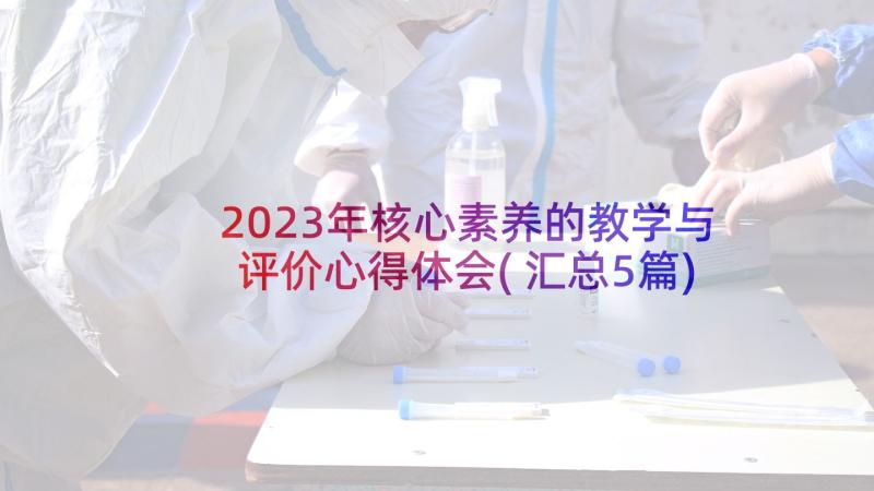 2023年核心素养的教学与评价心得体会(汇总5篇)