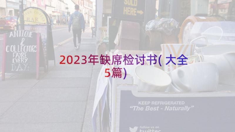 2023年缺席检讨书(大全5篇)