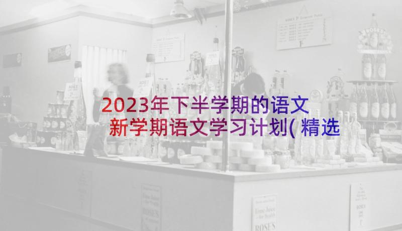 2023年下半学期的语文 新学期语文学习计划(精选10篇)