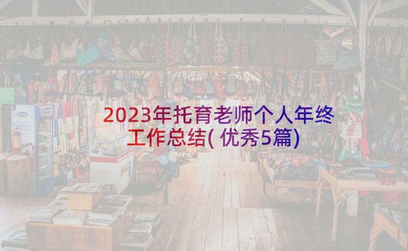 2023年托育老师个人年终工作总结(优秀5篇)