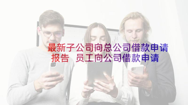 最新子公司向总公司借款申请报告 员工向公司借款申请书(优质5篇)