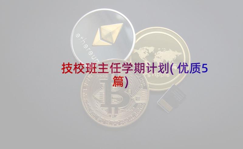 技校班主任学期计划(优质5篇)