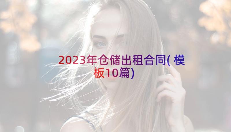 2023年仓储出租合同(模板10篇)