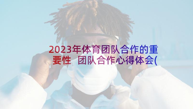 2023年体育团队合作的重要性 团队合作心得体会(优秀5篇)