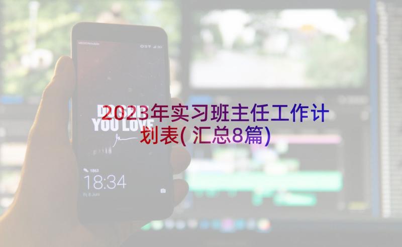 2023年实习班主任工作计划表(汇总8篇)