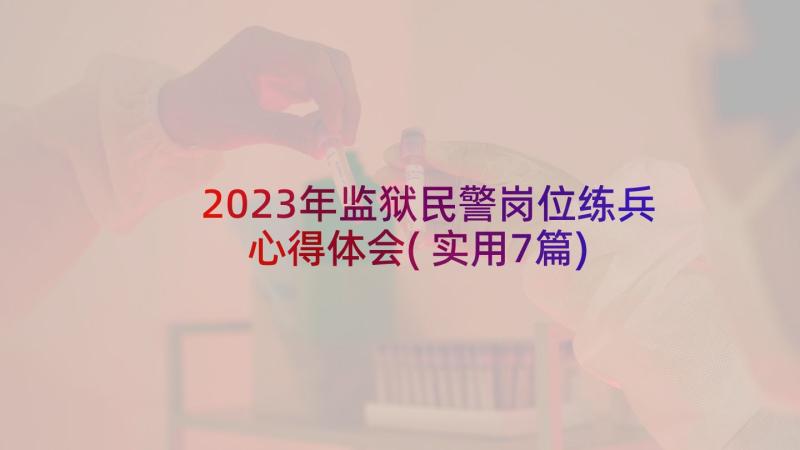 2023年监狱民警岗位练兵心得体会(实用7篇)