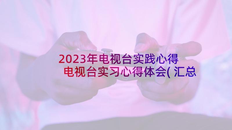 2023年电视台实践心得 电视台实习心得体会(汇总5篇)