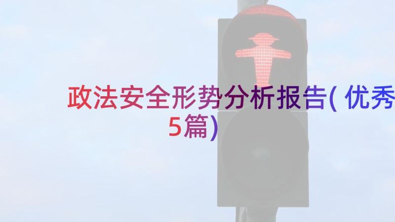 政法安全形势分析报告(优秀5篇)