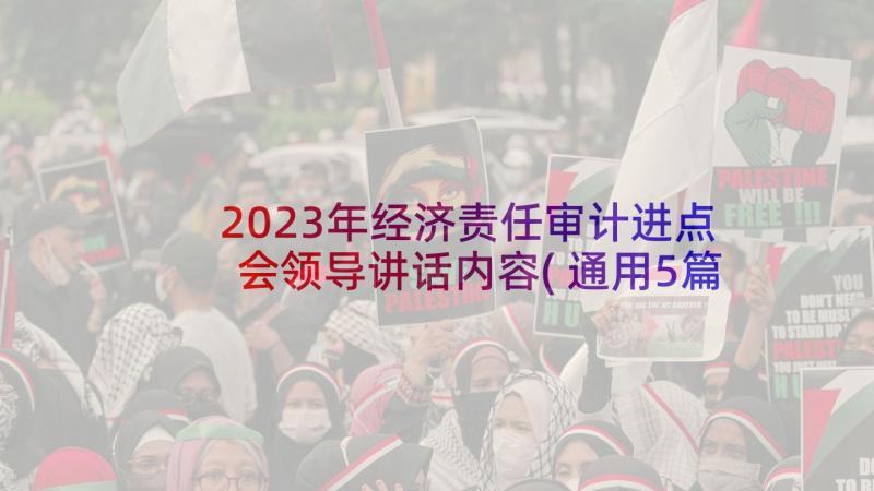 2023年经济责任审计进点会领导讲话内容(通用5篇)