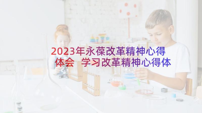 2023年永葆改革精神心得体会 学习改革精神心得体会(实用5篇)