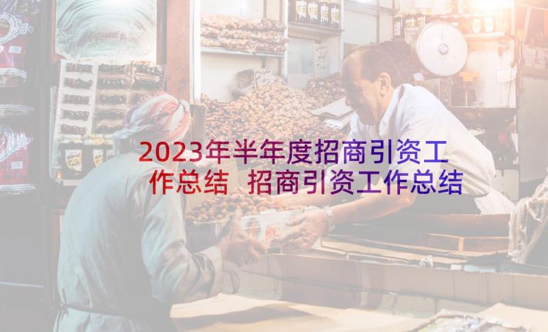 2023年半年度招商引资工作总结 招商引资工作总结(大全7篇)