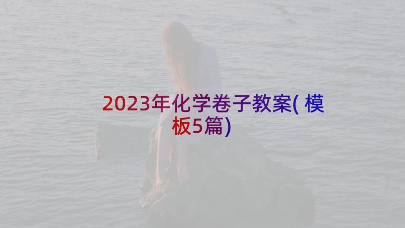 2023年化学卷子教案(模板5篇)