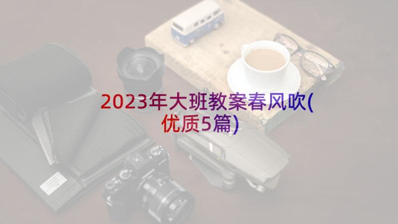 2023年大班教案春风吹(优质5篇)