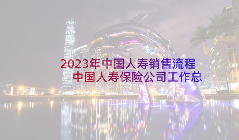 2023年中国人寿销售流程 中国人寿保险公司工作总结(大全5篇)