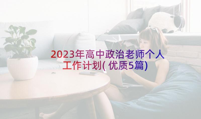 2023年高中政治老师个人工作计划(优质5篇)