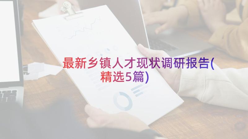 最新乡镇人才现状调研报告(精选5篇)