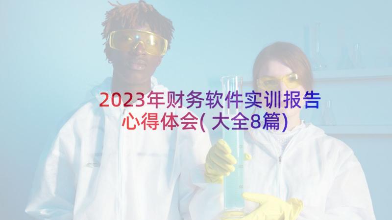 2023年财务软件实训报告心得体会(大全8篇)