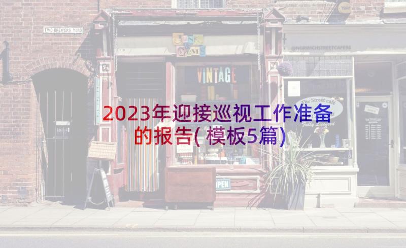 2023年迎接巡视工作准备的报告(模板5篇)