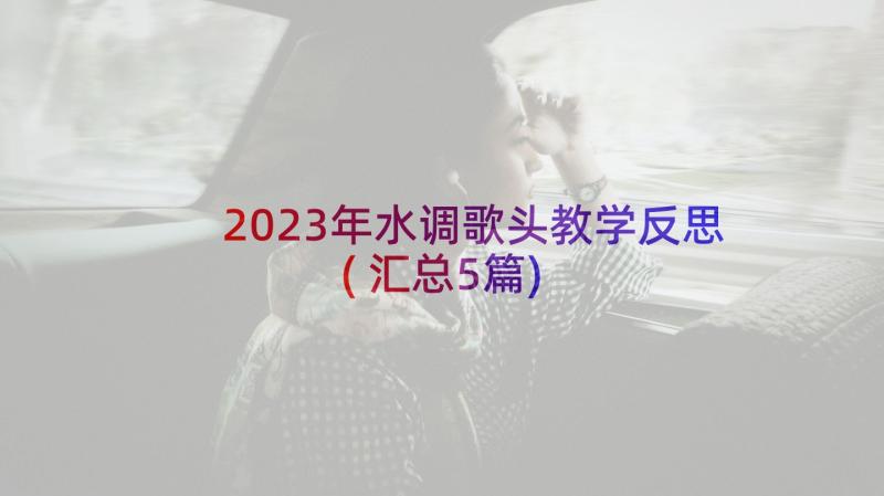 2023年水调歌头教学反思(汇总5篇)