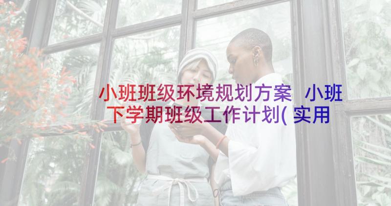 小班班级环境规划方案 小班下学期班级工作计划(实用6篇)