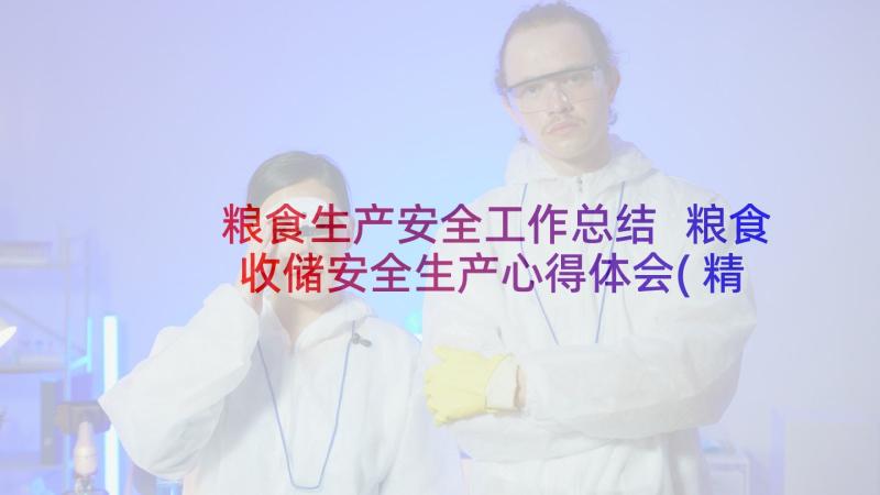 粮食生产安全工作总结 粮食收储安全生产心得体会(精选6篇)