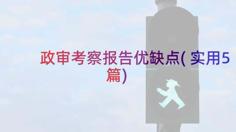 政审考察报告优缺点(实用5篇)