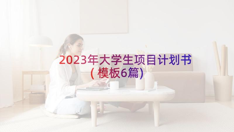 2023年大学生项目计划书(模板6篇)