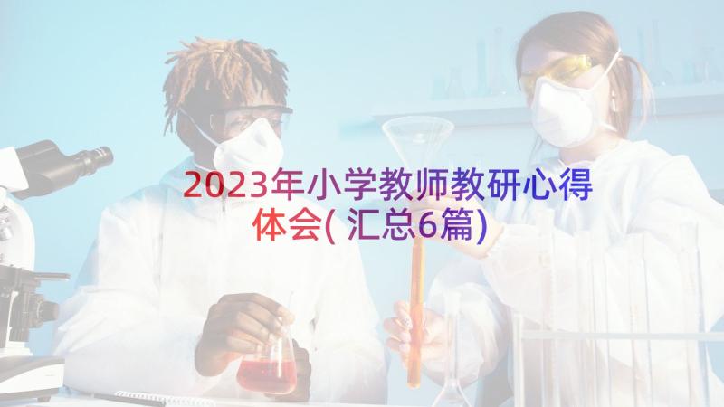 2023年小学教师教研心得体会(汇总6篇)