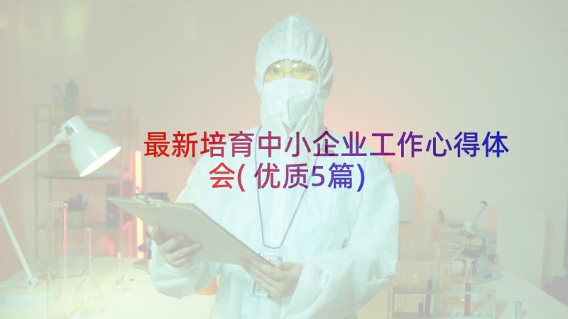 最新培育中小企业工作心得体会(优质5篇)