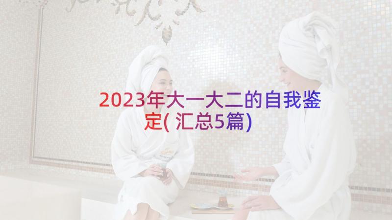 2023年大一大二的自我鉴定(汇总5篇)