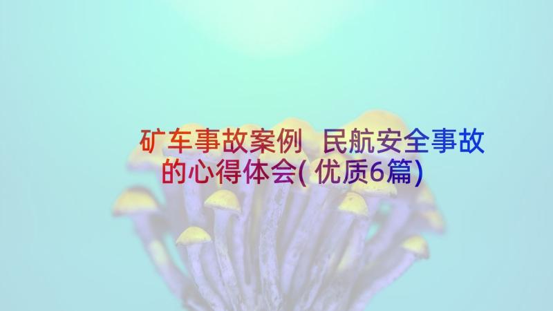 矿车事故案例 民航安全事故的心得体会(优质6篇)