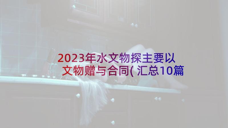 2023年水文物探主要以 文物赠与合同(汇总10篇)