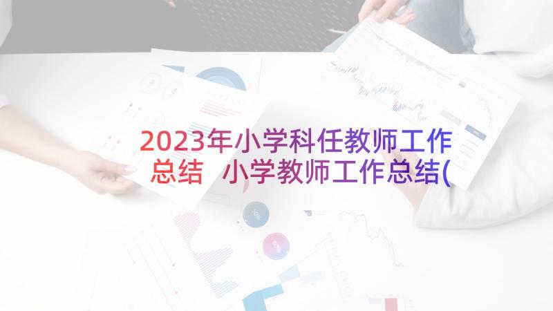 2023年小学科任教师工作总结 小学教师工作总结(实用7篇)