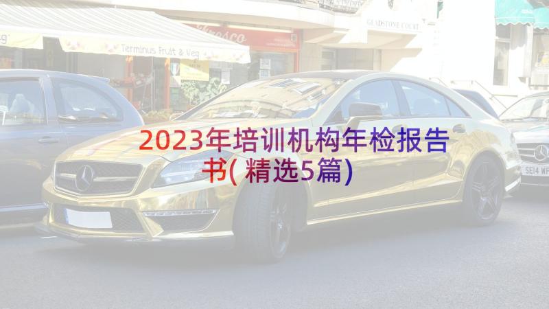 2023年培训机构年检报告书(精选5篇)