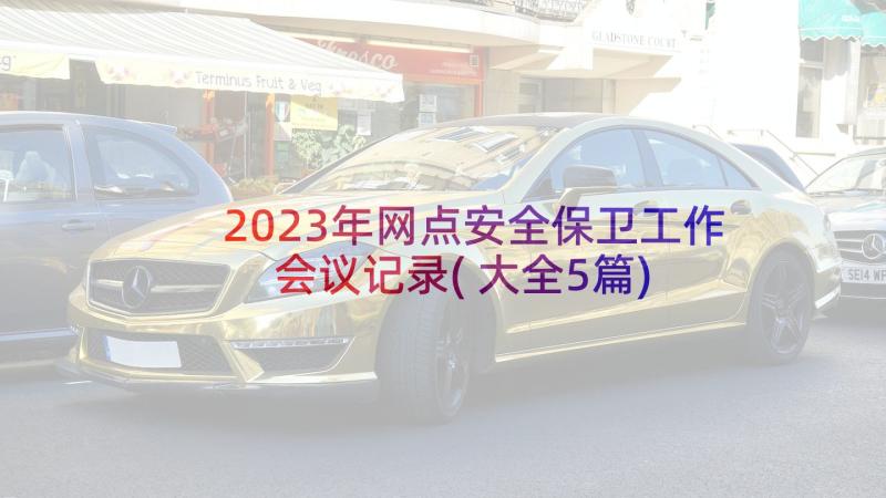 2023年网点安全保卫工作会议记录(大全5篇)