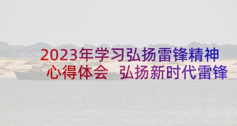 2023年学习弘扬雷锋精神心得体会 弘扬新时代雷锋精神心得体会(通用6篇)