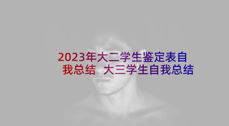 2023年大二学生鉴定表自我总结 大三学生自我总结鉴定(大全6篇)