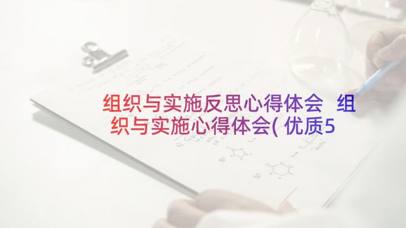 组织与实施反思心得体会 组织与实施心得体会(优质5篇)