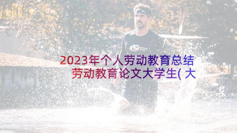 2023年个人劳动教育总结 劳动教育论文大学生(大全5篇)