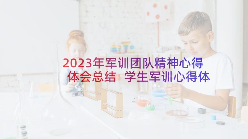 2023年军训团队精神心得体会总结 学生军训心得体会总结(实用8篇)