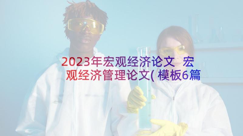 2023年宏观经济论文 宏观经济管理论文(模板6篇)