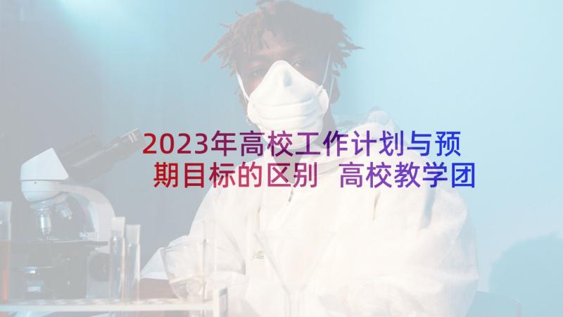 2023年高校工作计划与预期目标的区别 高校教学团队工作计划目标(通用5篇)