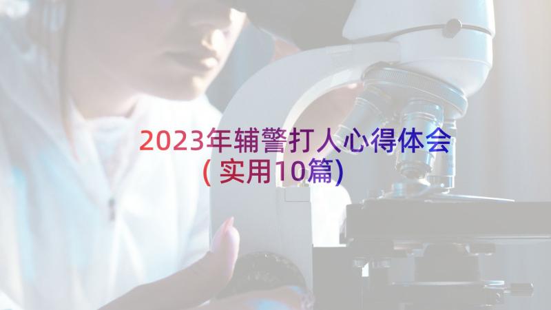 2023年辅警打人心得体会(实用10篇)