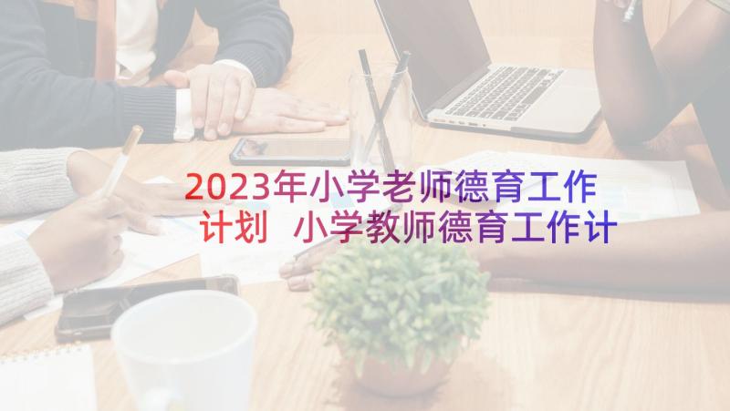 2023年小学老师德育工作计划 小学教师德育工作计划(大全5篇)