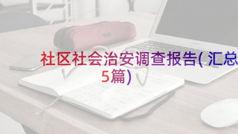 社区社会治安调查报告(汇总5篇)