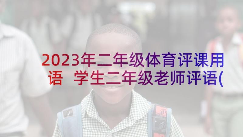 2023年二年级体育评课用语 学生二年级老师评语(汇总10篇)