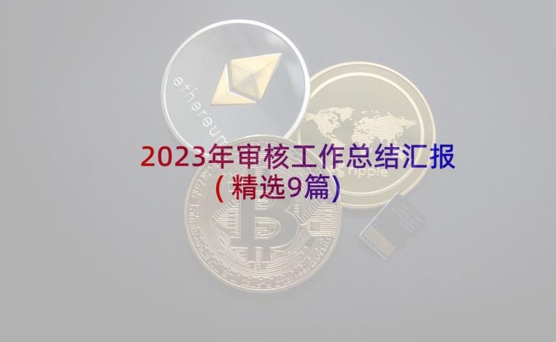 2023年审核工作总结汇报(精选9篇)