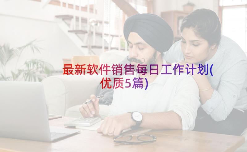 最新软件销售每日工作计划(优质5篇)